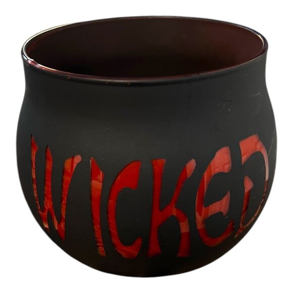 Yankee Candle Votive Glass Holder – "Wicked" Design – Matte Finish - Picture 1 of 4